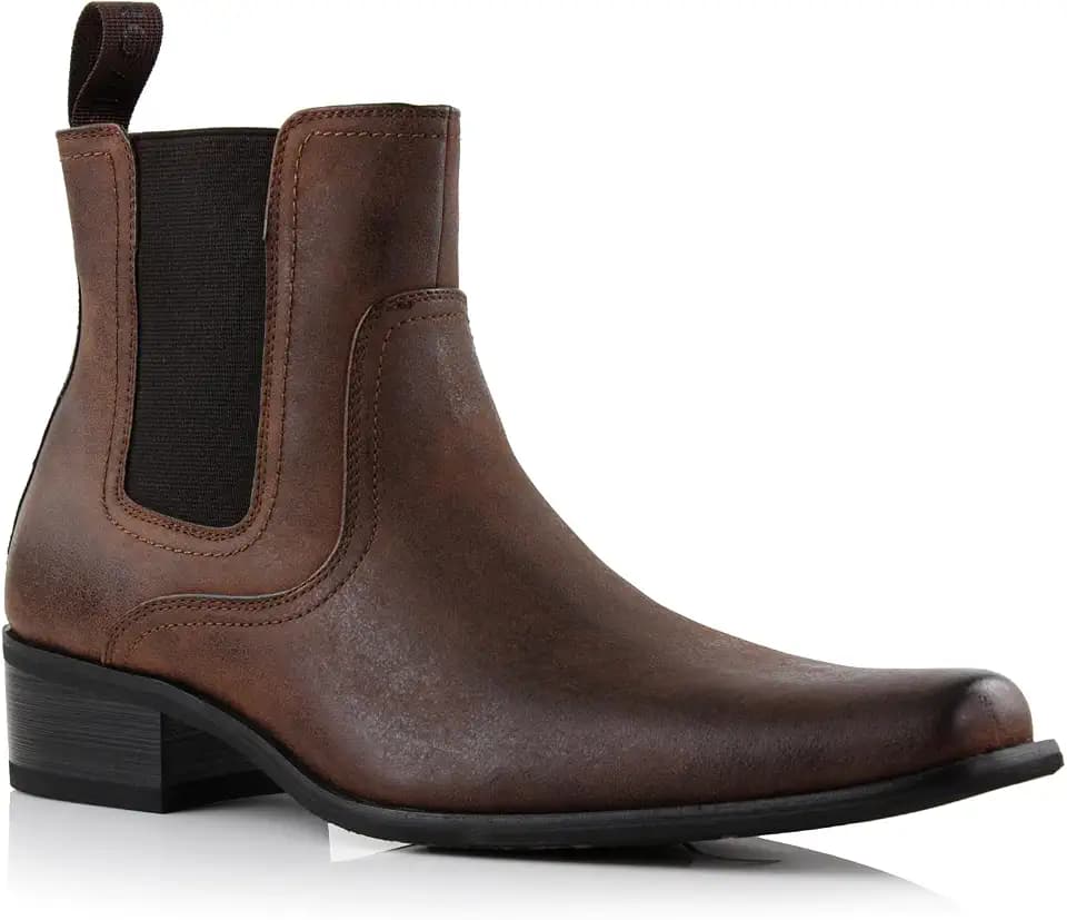 Ferro Aldo Men's Western Boot Collection | Casual & Dress Ankle Boots in Cowboy, Chelsea, & Biker Styles for Men