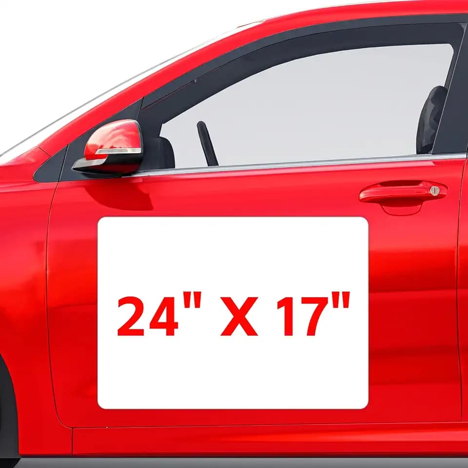 2 Pack Blank Car Magnets, 24" x 17" Car Door Magnets Signs