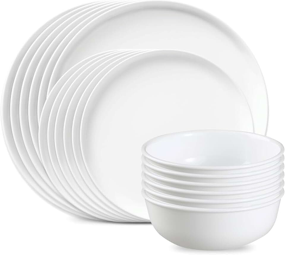 Corelle Luxe Atlas 18-Piece Dinnerware Set, Service for 6