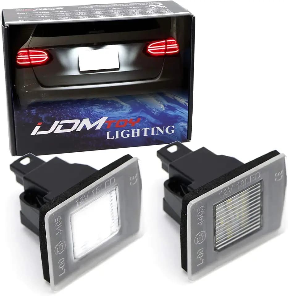 iJDMTOY Full LED License Plate Lights For Mercedes C/GLA/GLC/GLE/M/GLS//SLK