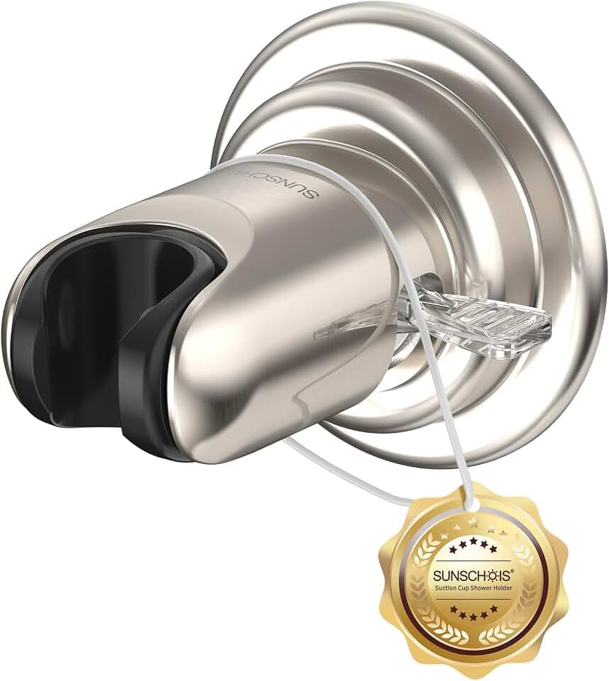 Suction Cup Shower Head Holder Seconds No Drill Install Adjustable Reusable