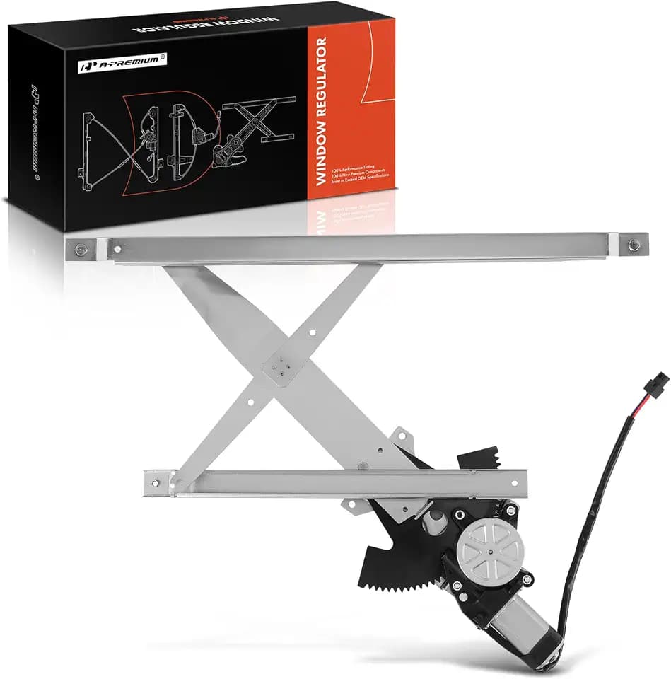 A-Premium Front Driver Side Power Window Regulator with Motor (2-Pin)