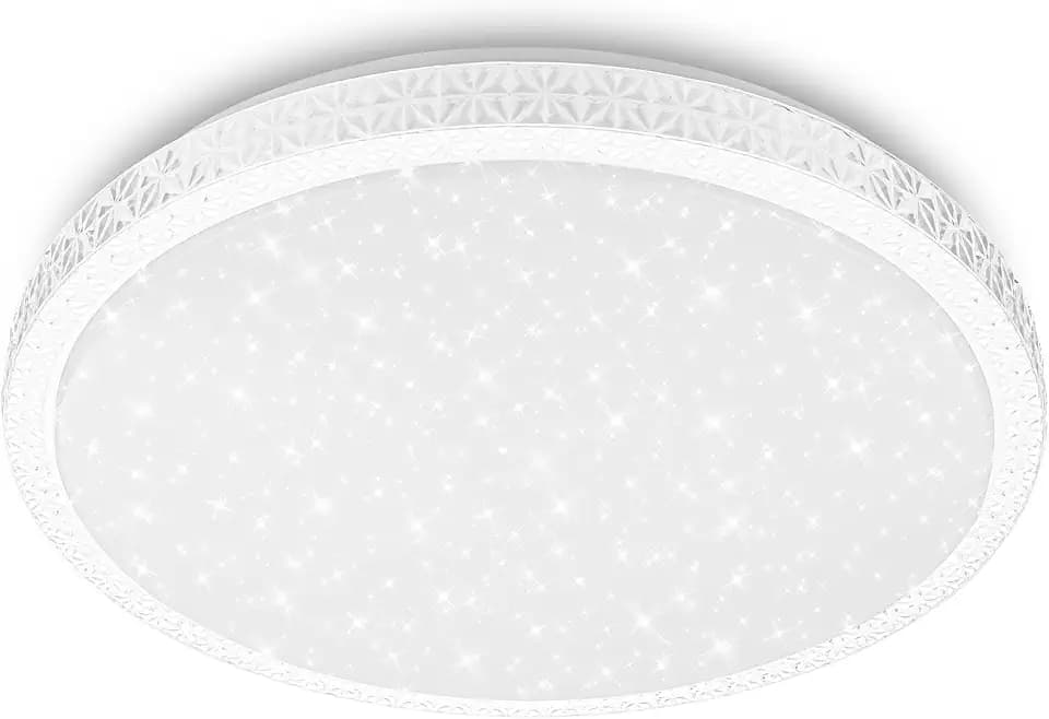 BRILONER - LED Deckenleuchte Sternenhimmel Kristalloptik 4000K 39 cm