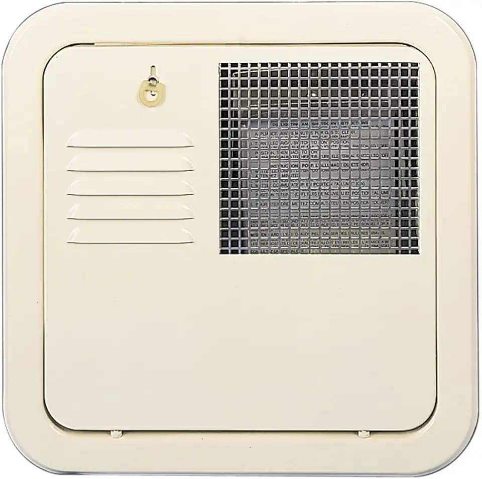 Suburban 6255ACW Colonial White SW6 Flush Mount Water Heater Door