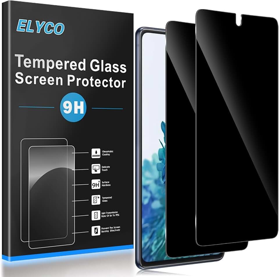 Sichtschutz für Samsung Galaxy S20 FE für Panzerglas, 2 Stück