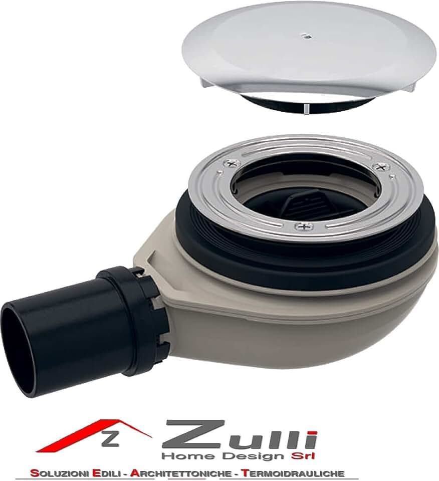 Geberit 28562000 New Ablaufgarnitur für Dusche, 90 mm tief, Höhe 30 mm, Artikelnummer 150.583.21.1, weiß