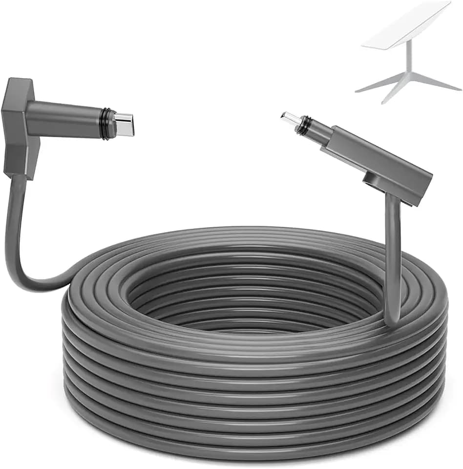 CHGRNLF Gen 2 Cable for Starlink 75FT/23M, Replacement Cable for Star Link V2 Standard Actuated Kit Waterproof Grey