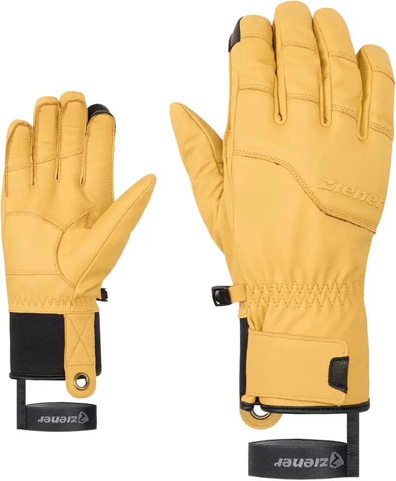 Ziener Herren GISMON-Z Ski-Handschuhe/Wintersport | Primaloft Leder Touch
