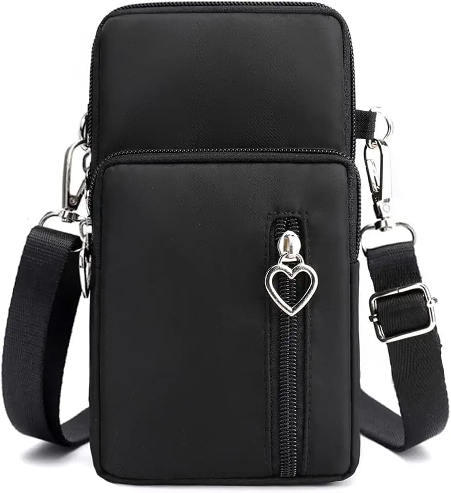 JANKS Small Crossbody Bags for Women Mini Cell Phone Purses with Crossbody Strap Phone Wallet Shoulder Bag Nylon Arm Bag