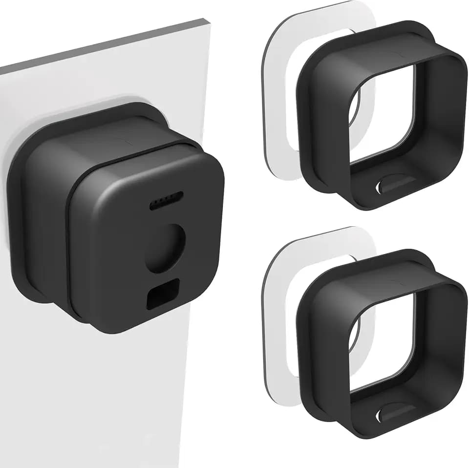 2 Pack Window Mount for Blink Mini 2, Blink Mini 2K+ (Newest Model) Camera, Adhesive Camera Holder for Blink Camera Indoor Window Glass Monitoring (Black)