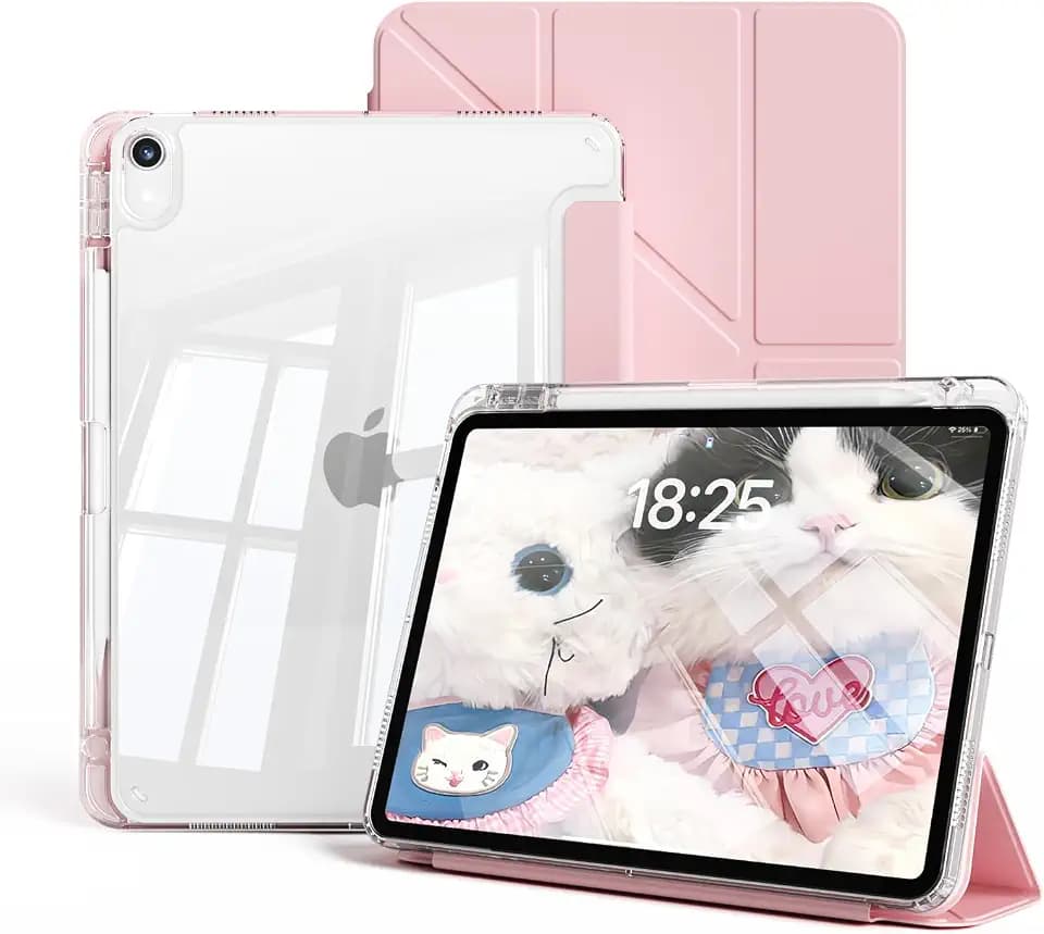 Case for iPad Air 11 Inch M4/M3/M2, Air 5th/4th Gen 10.9", Light Pink