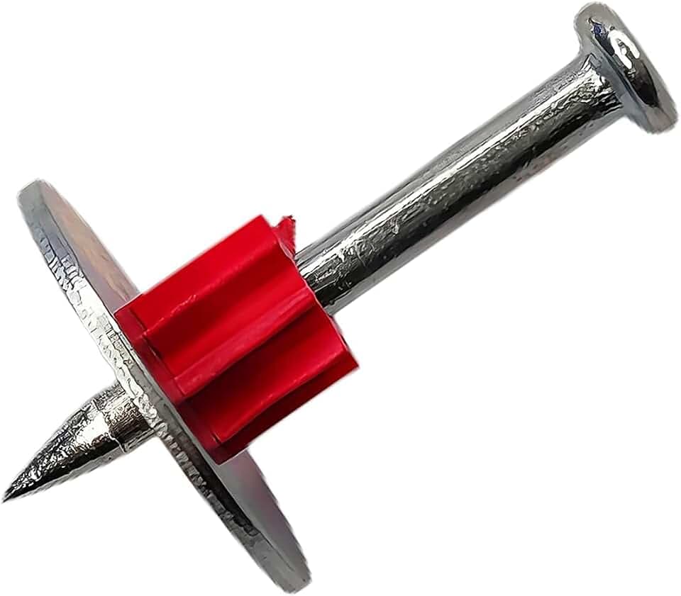 1-1/2" Powder Actuated Fasteners, Drive Pins with1 Washer,100pcs/pack