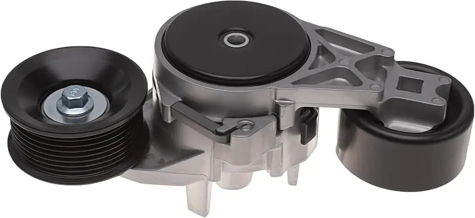 TUCAREST 38257 (For 6.0L Diesel) Accessory Drive Belt Tensioner Pulley Assembly Fit For 2003-2005 Fo-rd Excursion, 04-10 E-350 Super Duty, 03-07 F-250 F-350 Super Duty [# 3C2Z6B209CA 3C2E6B209AC]