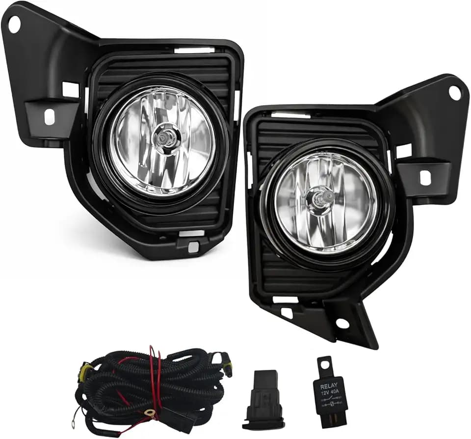 Hiace 2014-2018 Halogen Fog Lights Assembly Kit with Wiring Harness + Switch