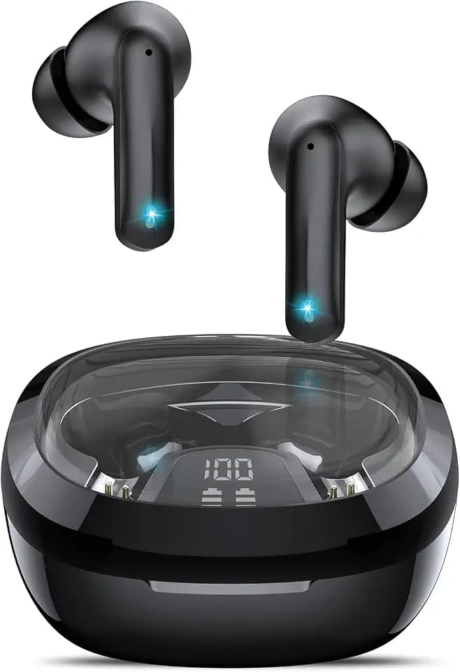 AI Kopfhörer Übersetzer, 3-in-1 Translator Earbuds, Bluetooth 5.4 Sprachübersetzer 135 Sprachen mit App, 50Std, 5Übersetzungsmodi Echtzeit Übersetzer Ohrhörer für Lernen, Reisen, Business,Schwarz