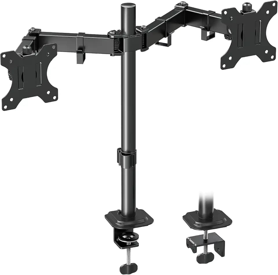 MOUNTUP Monitor Halterung 2 Monitore für 13-32 Zoll Flach&Curved Bildschirm