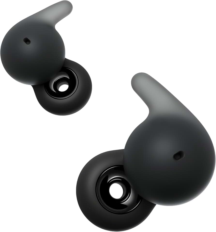 Sony LinkBuds Open – kabellose Earbuds mit offenem Design - Transparenter Klang, ganztägiger Komfort, schweißresistent, Multipoint-Verbindung, 22h Akku, kompatibel mit iOS & Android – Schwarz