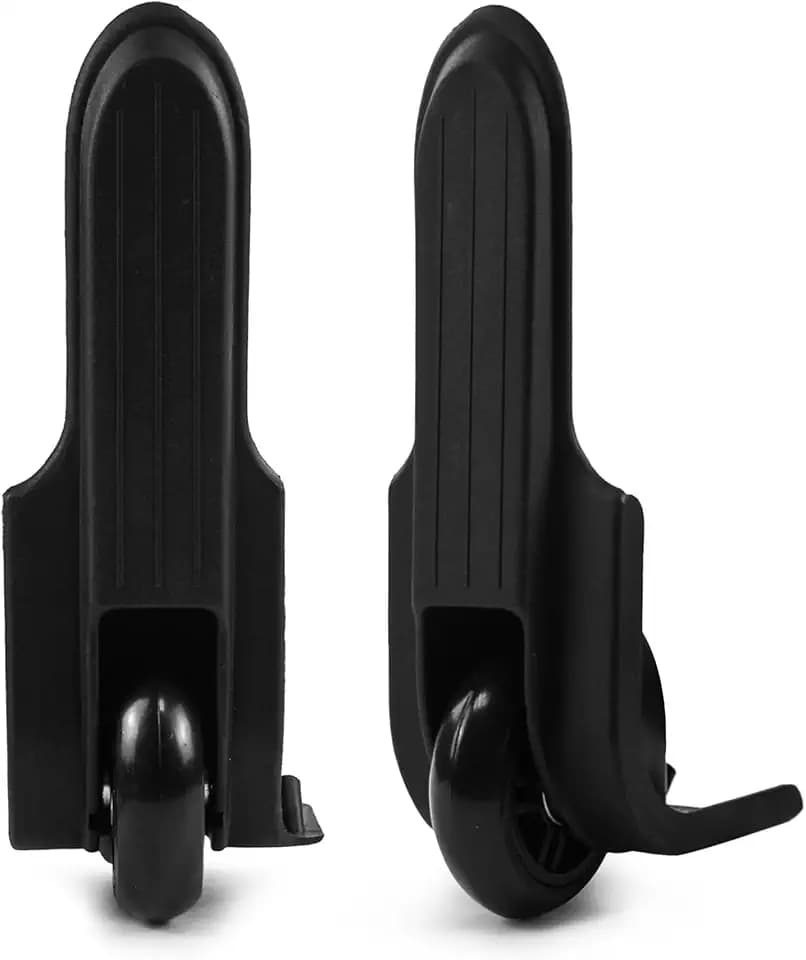 GUGULUZA Ersatzräder für Weichschalen Hartschalen-Koffer Gepäck und Reisekoffer,Paare, Schwarz D011