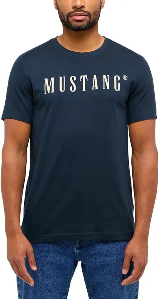 MUSTANG Herren Halbarm-Shirt Print-Shirt