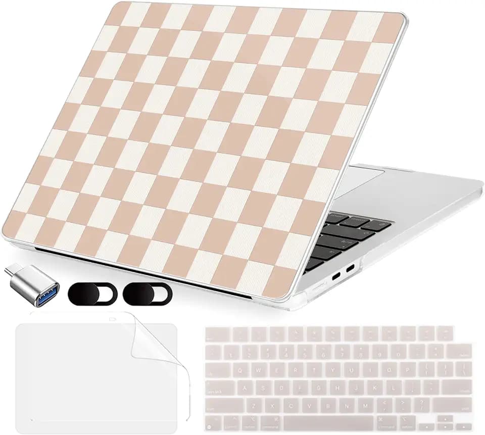 MecBevia Compatible with MacBook Air 15 inch Case M5 M4 M3 M2 2026-2023