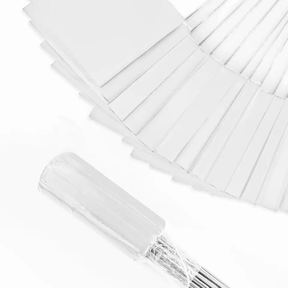 Zozen 50 Pack White Marking Flags, 15x4x5 In Yard Flag for Lawn