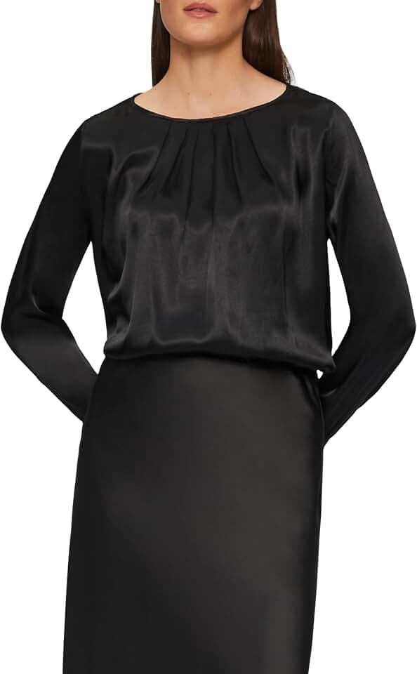 s.Oliver Black Label Damen 2153565 Blusenshirt Fabric Mix