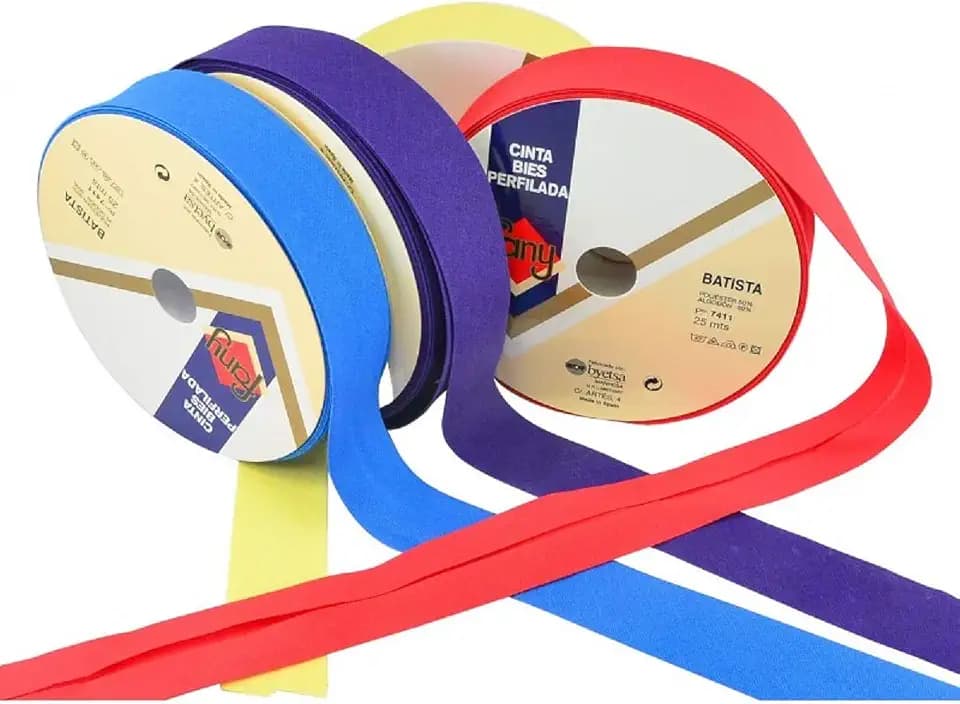 7411 Schrägband, Polyester/Baumwolle, 120 Farben, Rolle mit 25 m 18 46