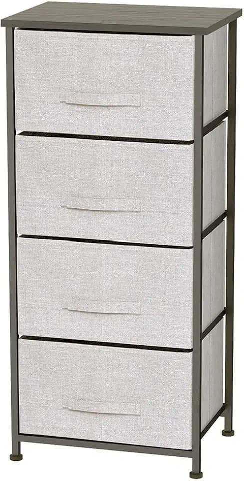 Home Basics Multi-Drawer Storage Organizer (4 Drawer, Gray)
