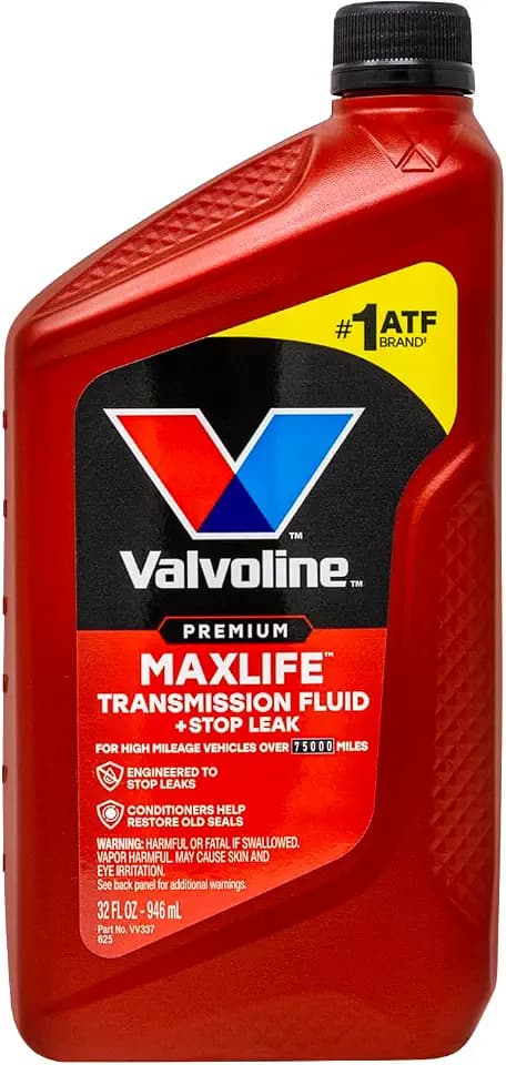 Valvoline MaxLife Automatic Transmission Fluid with Stop Leak, Formula Protects Against Wear Seal Damage and Oxidation, 32oz, Red