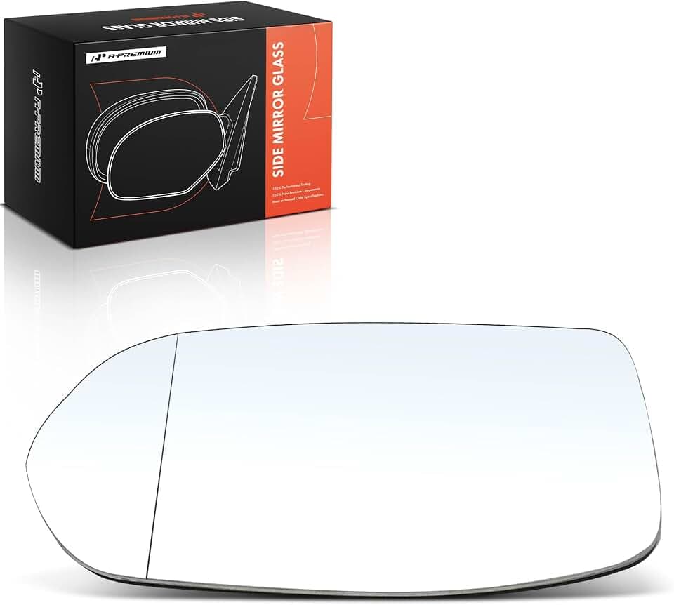 A-Premium Left Driver Side Manual Non-Heated Mirror Glass