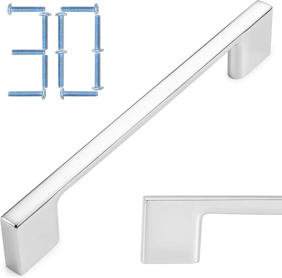 KOOFIZO 30 Pack 5 in Polished Chrome Cabinet Pulls, Drawer Handles P01