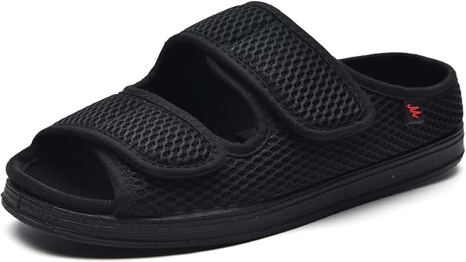 Herren Damen Hausschuhe Weit Diabetiker Sandalen Verbandsschuhe