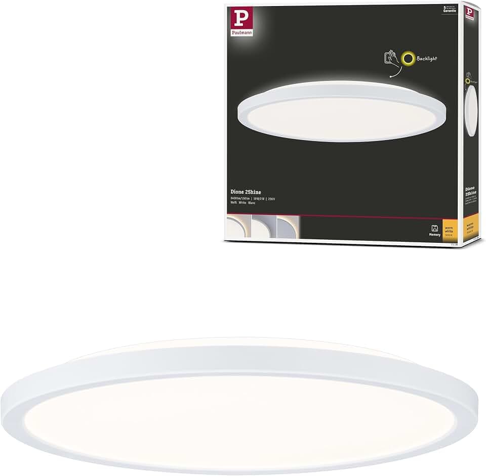 Paulmann 71189 Panel Atria Shine Sep Switch 21W 3000K 290mm Weiß Kunststoff