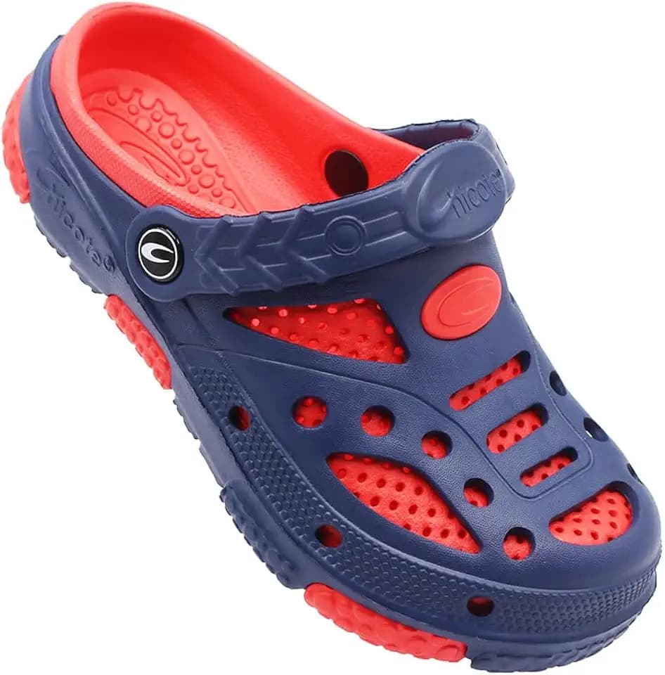 Chicote Double Piece Clog for Men Black and Blue