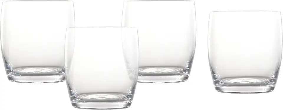 Fortessa Gala Glass, 15 Ounce Short Beverage (Set of 4), Clear
