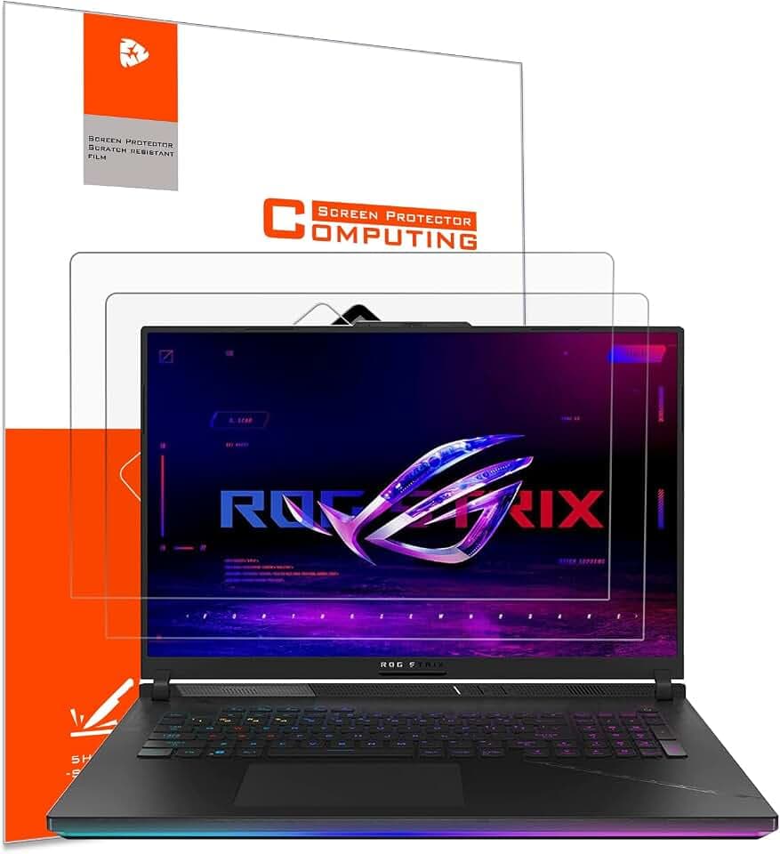 YINOVEEN 2 Pack Anti-Glare Screen Protector for 2025-2023 ASUS ROG Strix Scrar 18 / ROG Strix G18 / AUSU TUF Gaming A18 / Razer Blade 18 Gaming Laptop/Acer Predator Helios Neo 18 Laptop
