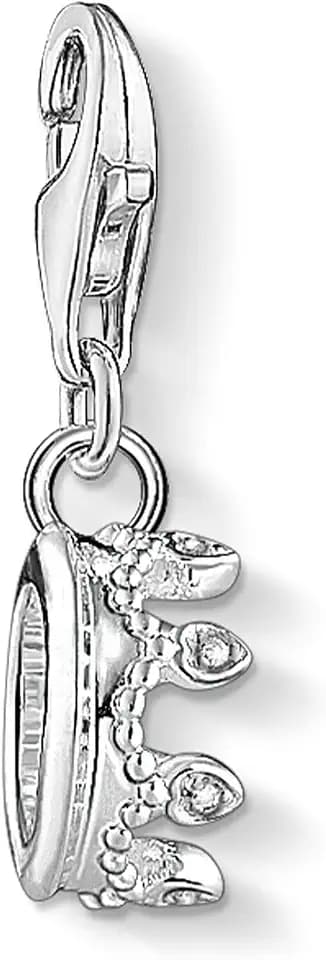 THOMAS SABO Damen Charm-Anhänger Krone 925 Sterling Silber 1796-051-14