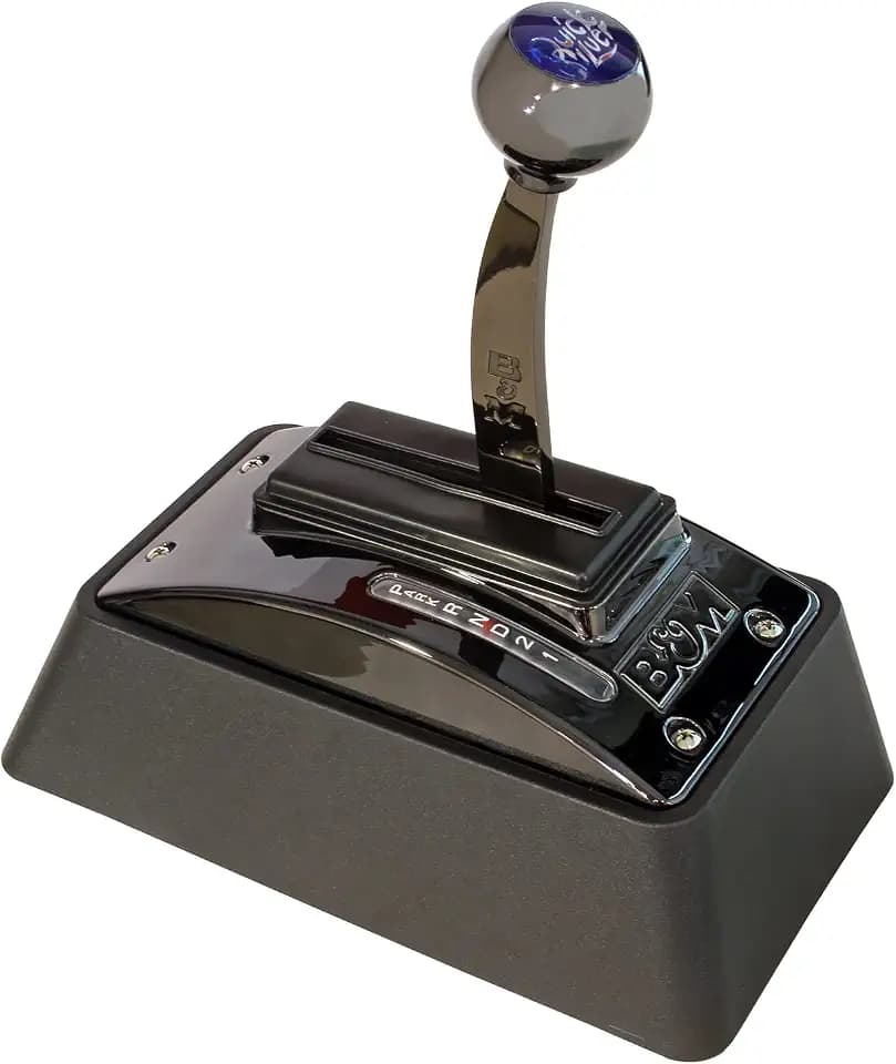 B&M 81683 Automatic Ratchet Shifter - Quicksilver - Black