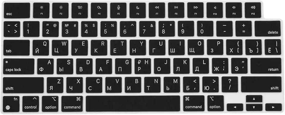ProElife Russian Keyboard Cover for MacBook Air 13/15'' & Pro 14/16'' M5 M4