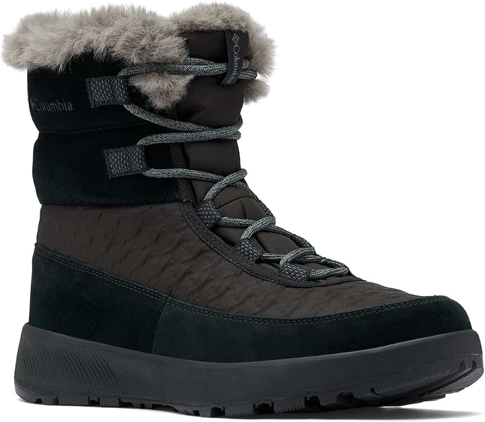 Columbia Damen SLOPESIDE Peak Luxe Stiefel Winterschuhe 1979551 010 schwarz
