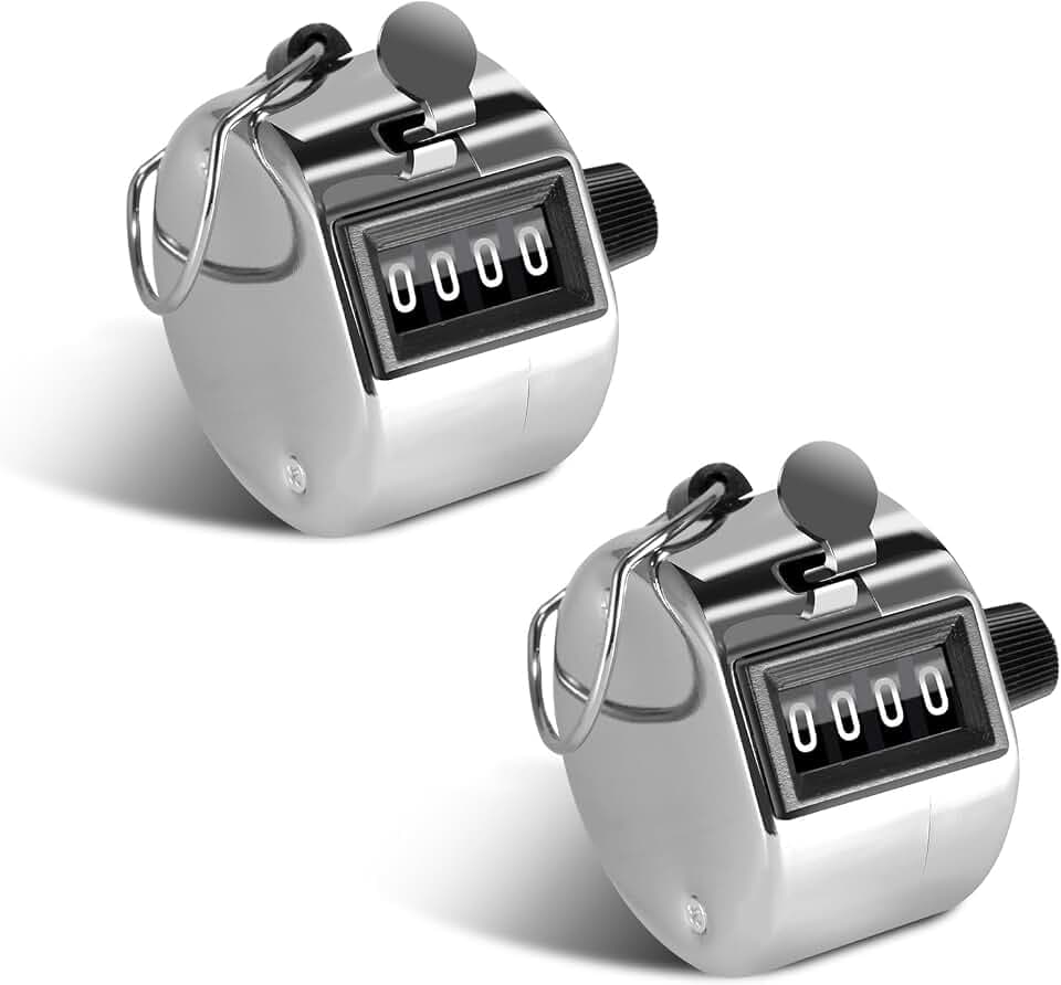 moinkerin Handzähler Zähler Counter Counter Hand für Inventur, Sport, Marketing, Flugzeug, Golf