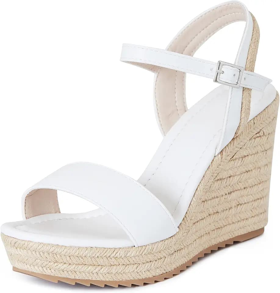 mikarka Wedges Heels Sandals for Women- Open Toe Espadrille Platform Sandal