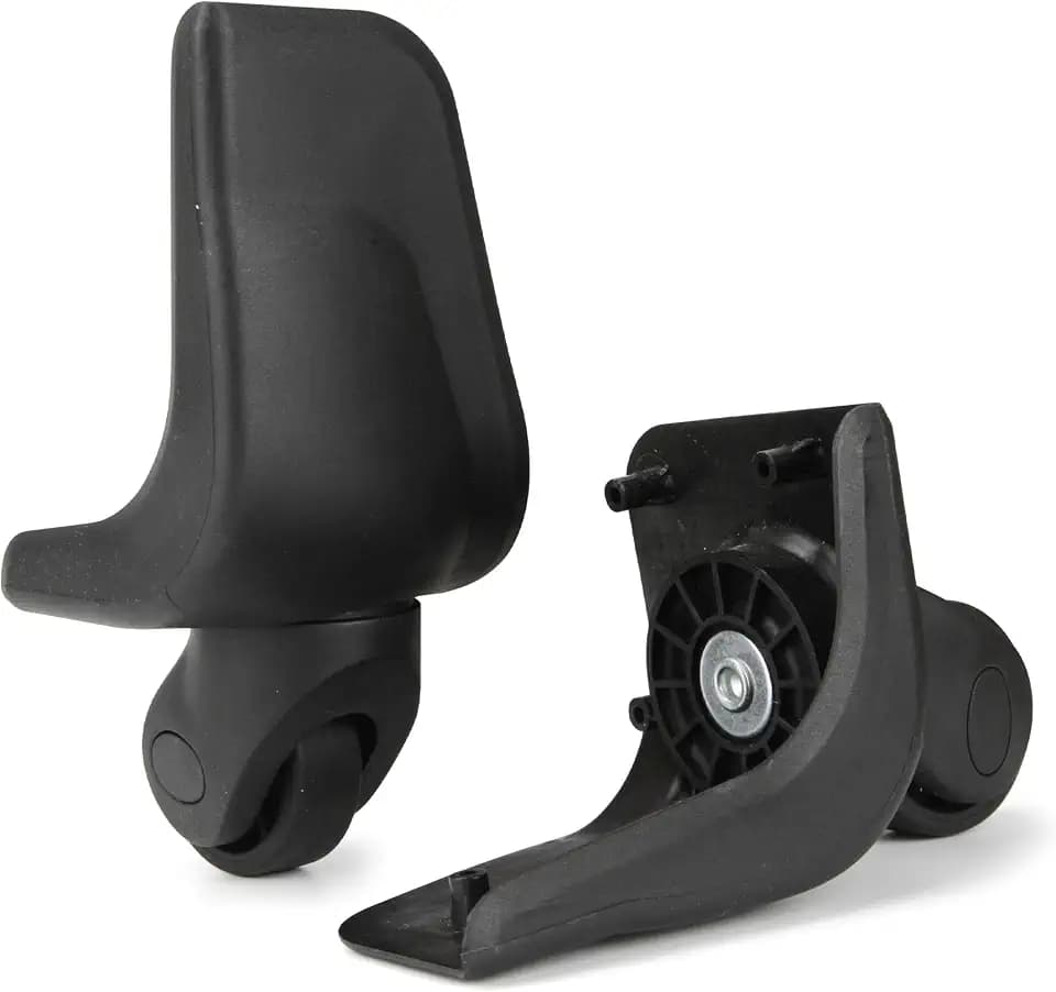 1 Pair Kofferrollen Heckgepäcksrad Hintere Gepäckrolle Koffer Ersatzrollen mit 5 Schraublöchern(V146-hinteres Rad)