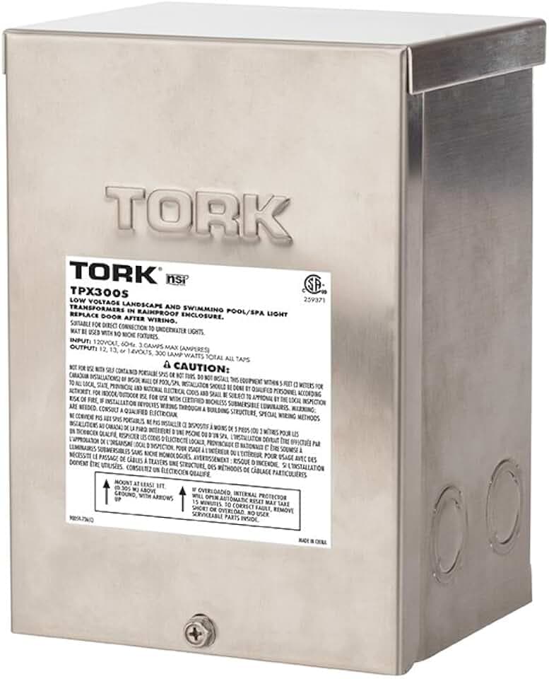 NSI TORK TPX100S Low-Voltage 100W Safety Transformer for Landscape