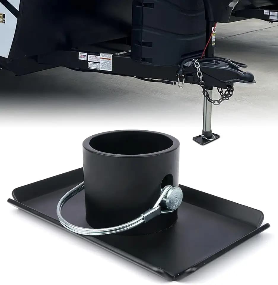 Trailer Jack Foot Plate with Pin Base