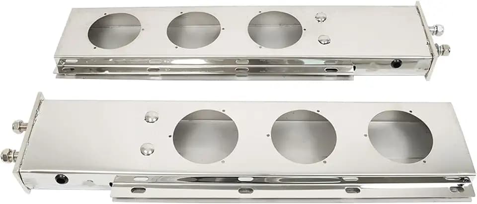 WFLNHB 2pcs 30in Stainless Steel Mud Flap Hanger with 2.5in Bolt Spacing