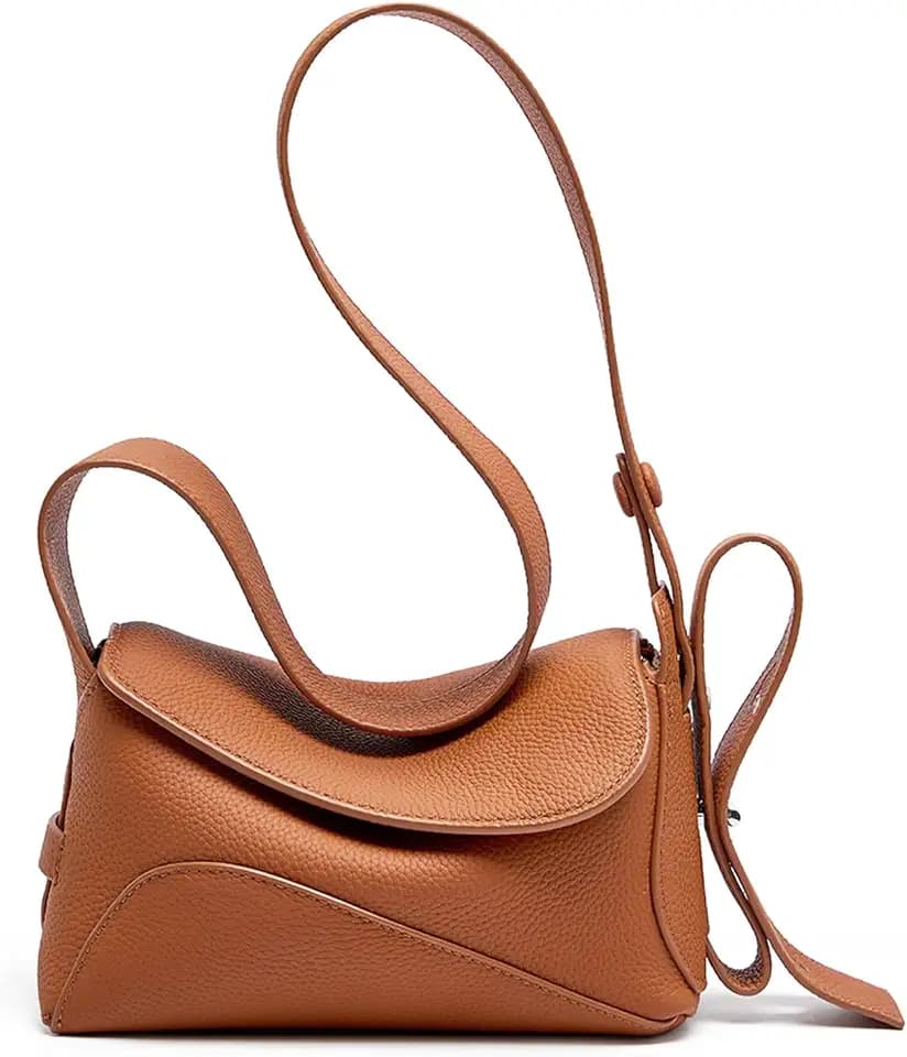 MFFOR Genuine Leather Crossbody Bags for Women, Small Shoulder Purses
