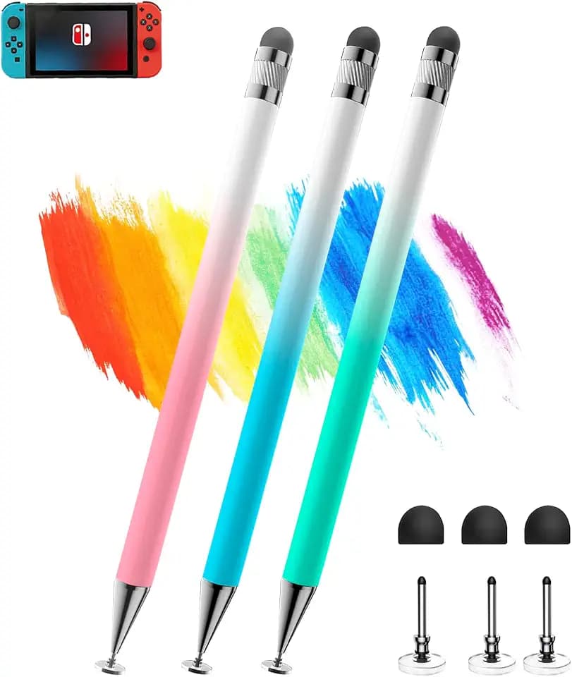 Kenkor Stylus(3pcs),2-in-1 Stylus Pen for Touch Screen, Stylus Pen for iPad