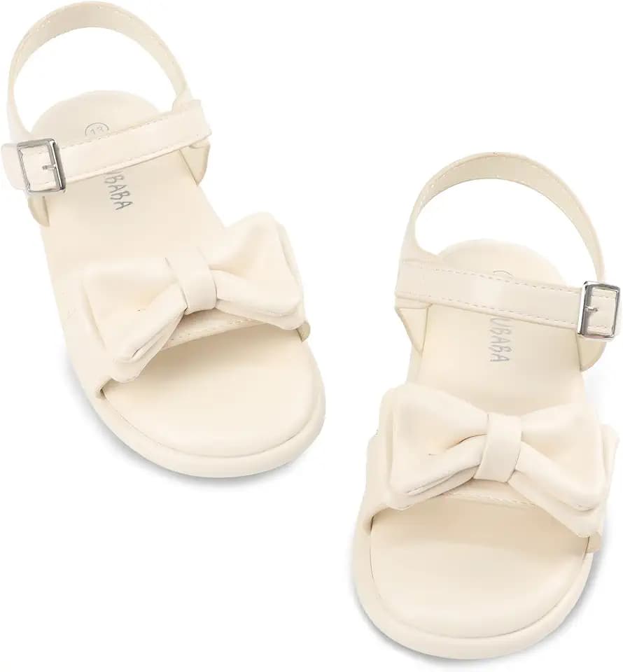 Wulubaba Toddler Girl Sandals Open Toe Flower Girl Dress Shoes