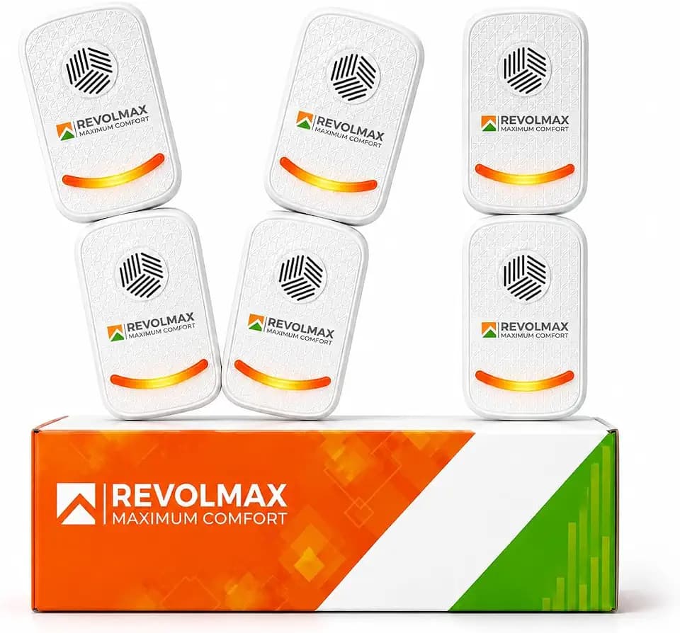 RX-78, Ultrasonic Pest Control Repeller - Electronic & Ultrasound, Indoor Plug-in Repellent - Get rid of - Rodents, Mice, Squirrels, Bats (6Pack)
